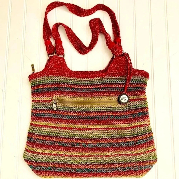 The Sak Vintage Multi Colored Crochet Bag - Picture 1 of 7